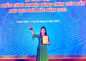 Sản phẩm của nữ doanh nhân Yên Bái được công nhận là sản phẩm công nghiệp nông thôn tiêu biểu khu vực phía Bắc năm 2022