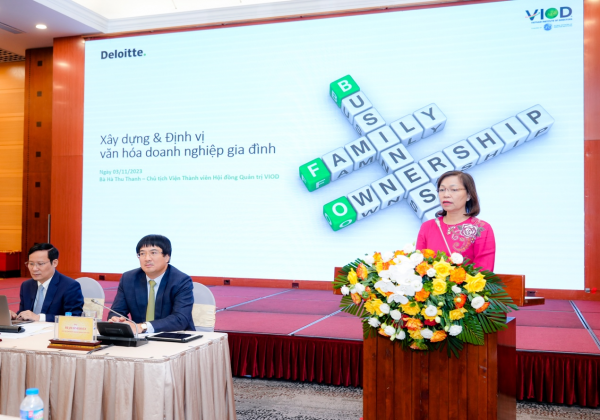 Phó Chủ tịch Hà Thu Thanh - Văn hóa doanh nghiệp gia đình Việt Nam